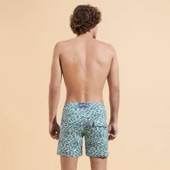 Homme Vilebrequin Le Père & Fils^Maillot De Bain Court Strech Ceinture Plate Homme Gulf Stream