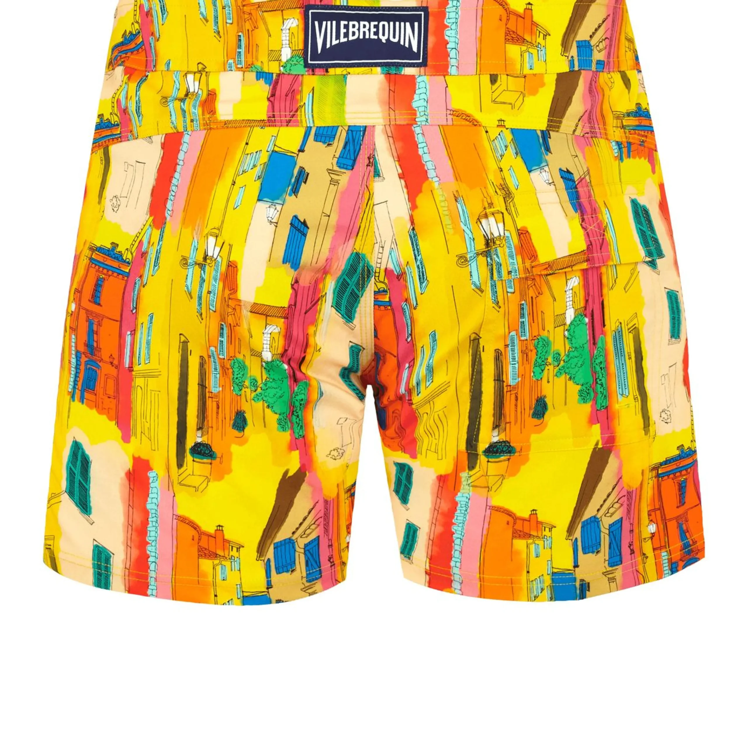 Homme Vilebrequin Le Père & Fils^Maillot De Bain Court Strech Ceinture Plate Homme Sunny Streets
