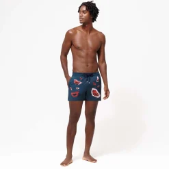Homme Vilebrequin Le Stretch^Maillot De Bain Court Stretch Homme Passion - X Deux Femmes Noires
