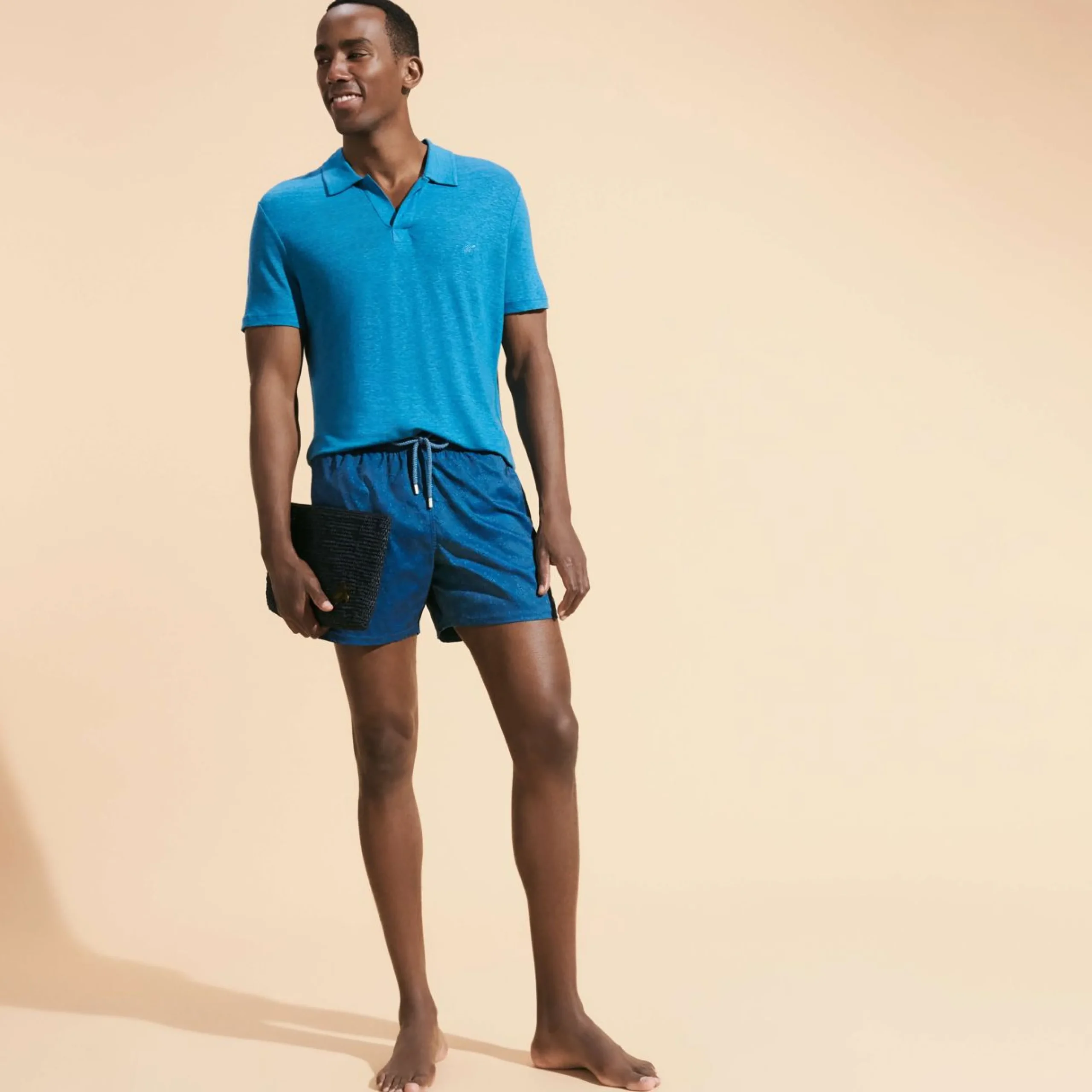 Homme Vilebrequin Le Stretch^Maillot De Bain Court Stretch Homme Jacquard Tortue