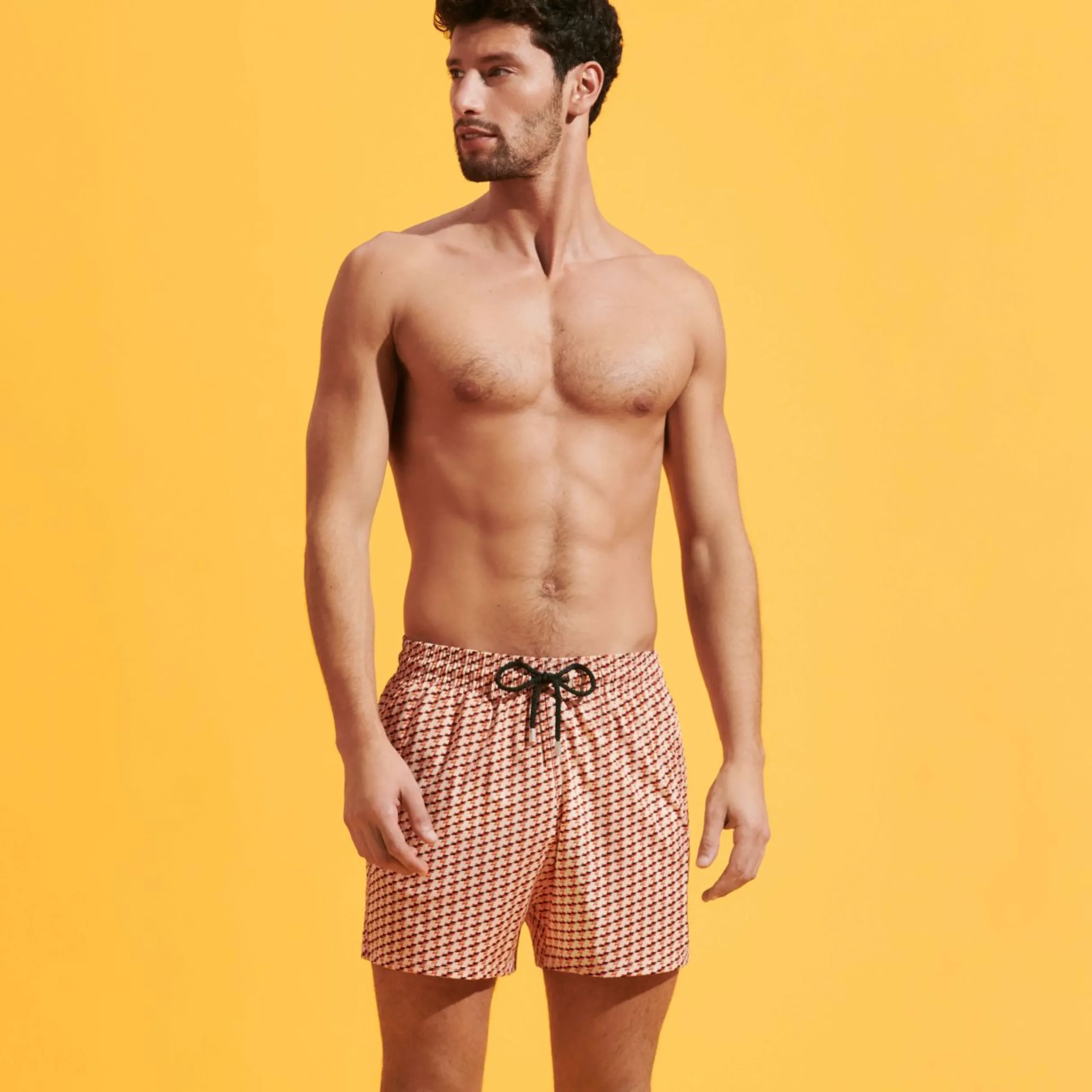 Homme Vilebrequin Le Stretch^Maillot De Bain Court Stretch Homme Micro Mouettes