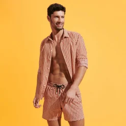 Homme Vilebrequin Le Stretch^Maillot De Bain Court Stretch Homme Micro Mouettes