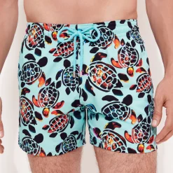 Homme Vilebrequin Le Stretch^Maillot De Bain Court Stretch Homme Screen Turtles