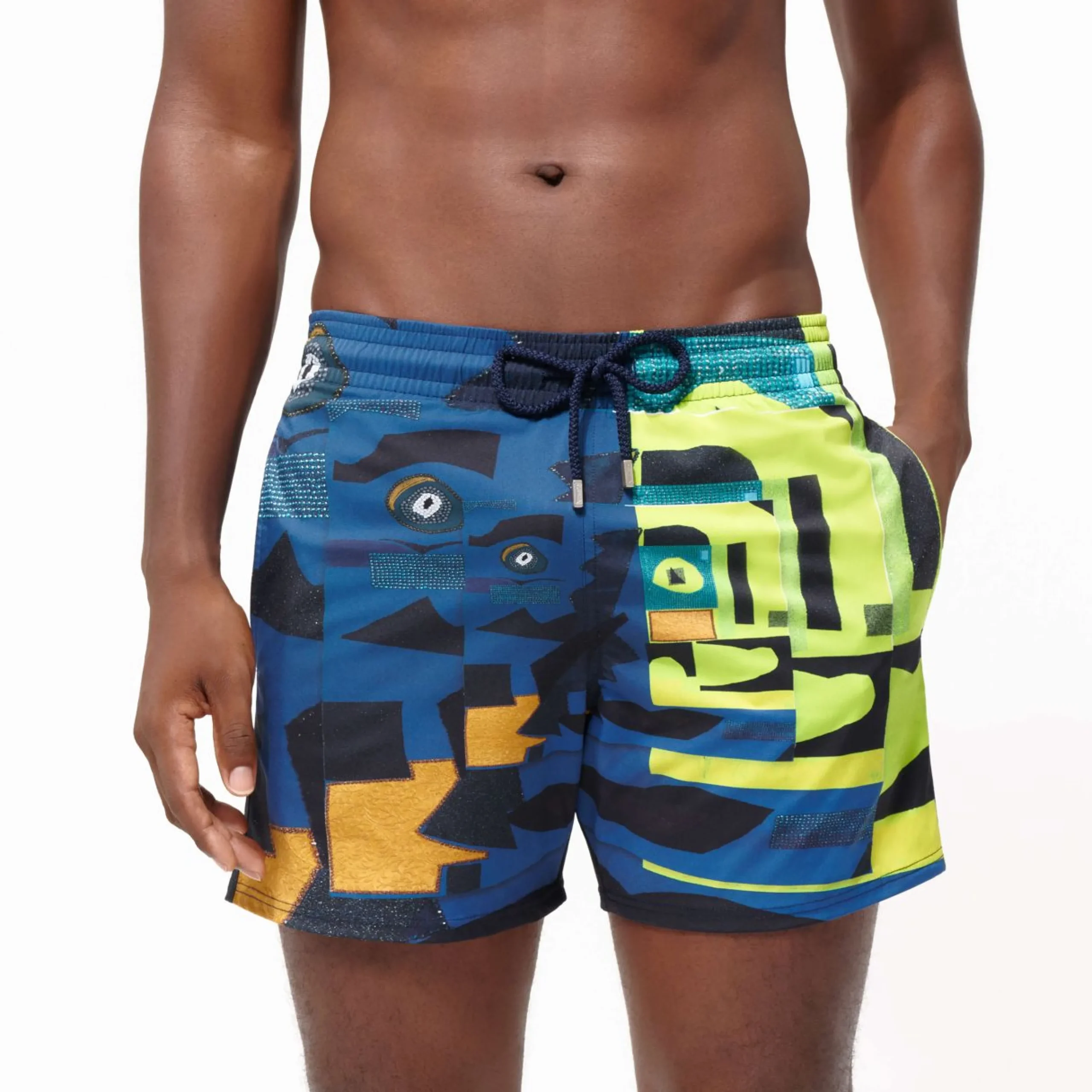 Homme Vilebrequin Le Stretch^Maillot De Bain Court Stretch Homme Eternite - X Deux Femmes Noires