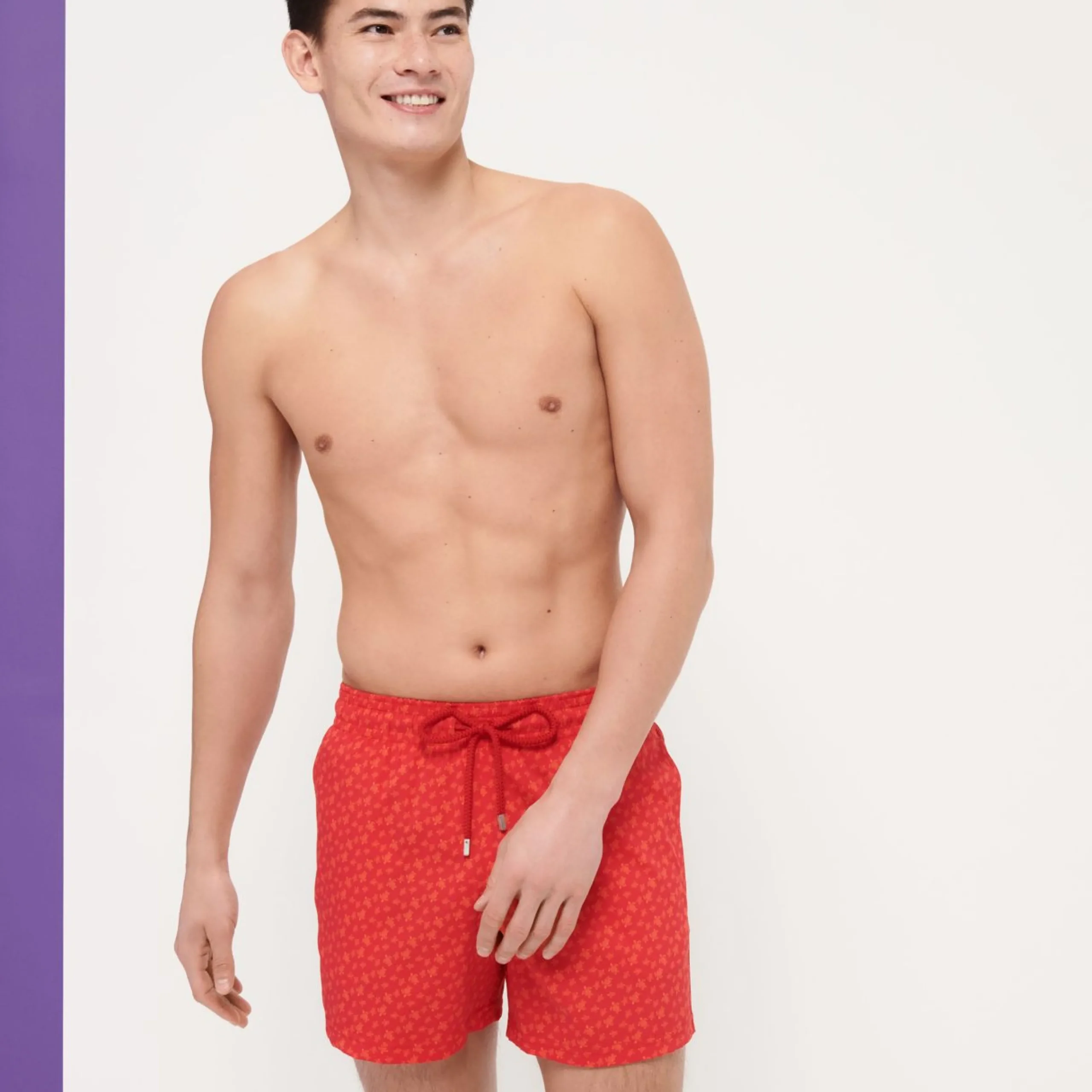 Homme Vilebrequin Le Stretch^Maillot De Bain Court Stretch Homme Micro Ronde Des Tortues