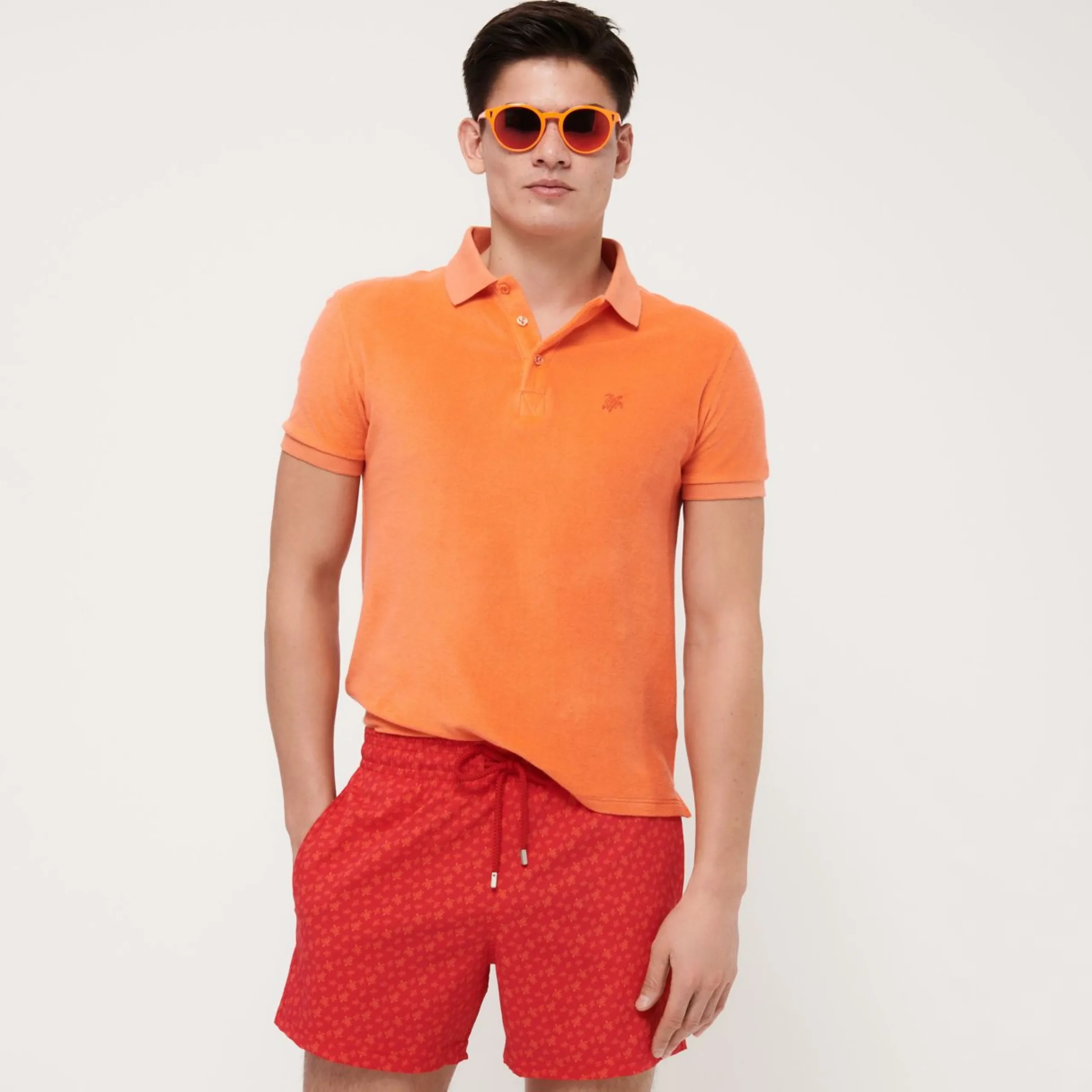 Homme Vilebrequin Le Stretch^Maillot De Bain Court Stretch Homme Micro Ronde Des Tortues