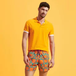 Homme Vilebrequin Le Père & Fils^Maillot De Bain Court Stretch Homme Poulpes Neon