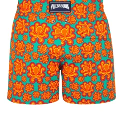 Homme Vilebrequin Le Père & Fils^Maillot De Bain Court Stretch Homme Poulpes Neon