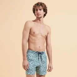 Homme Vilebrequin Le Père & Fils^Maillot De Bain Court Stretch Homme Gulf Stream