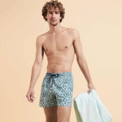Homme Vilebrequin Le Père & Fils^Maillot De Bain Court Stretch Homme Gulf Stream