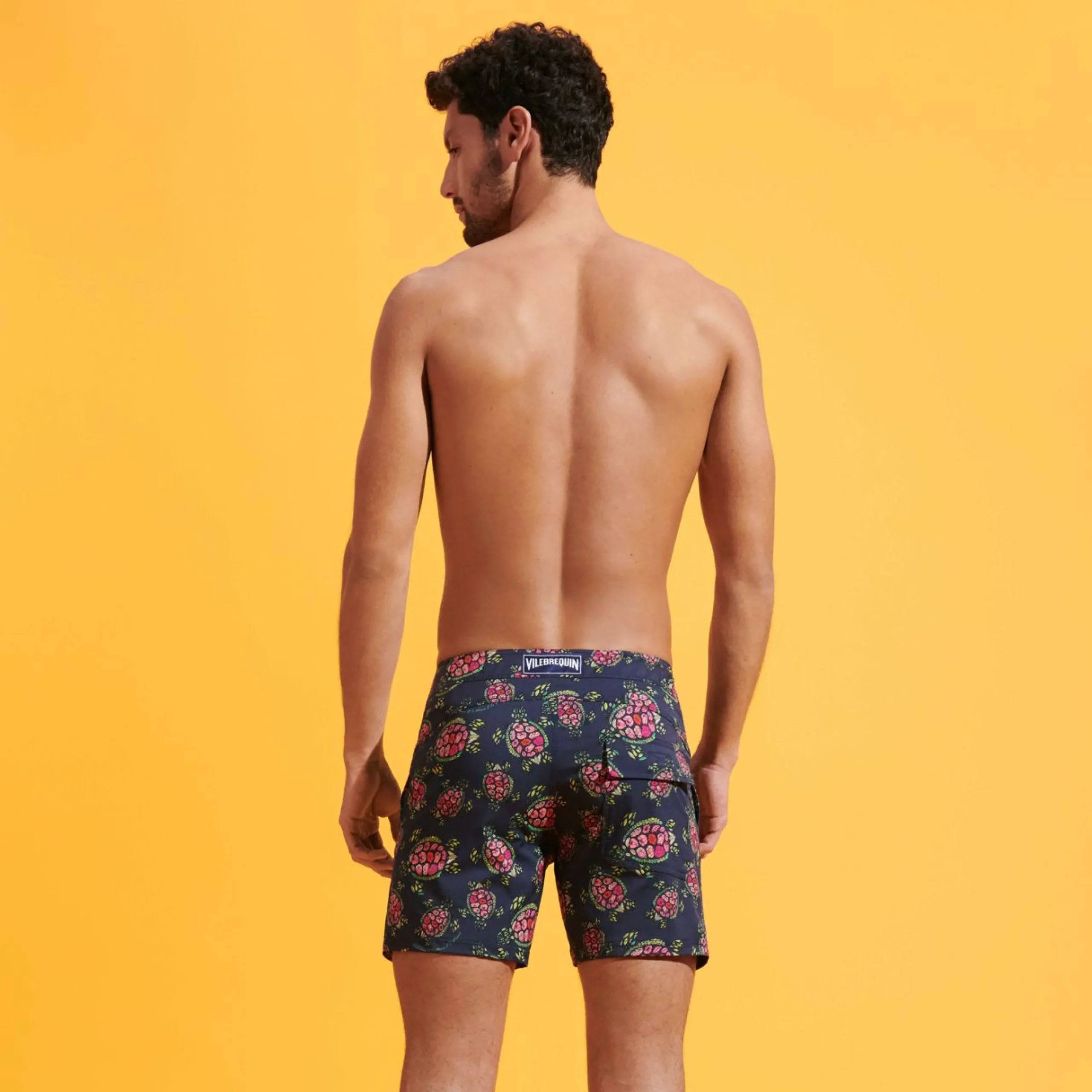 Homme Vilebrequin La Ceinture Plate^Maillot De Bain Court Strech Homme Ceinture Plate Provencal Turtles