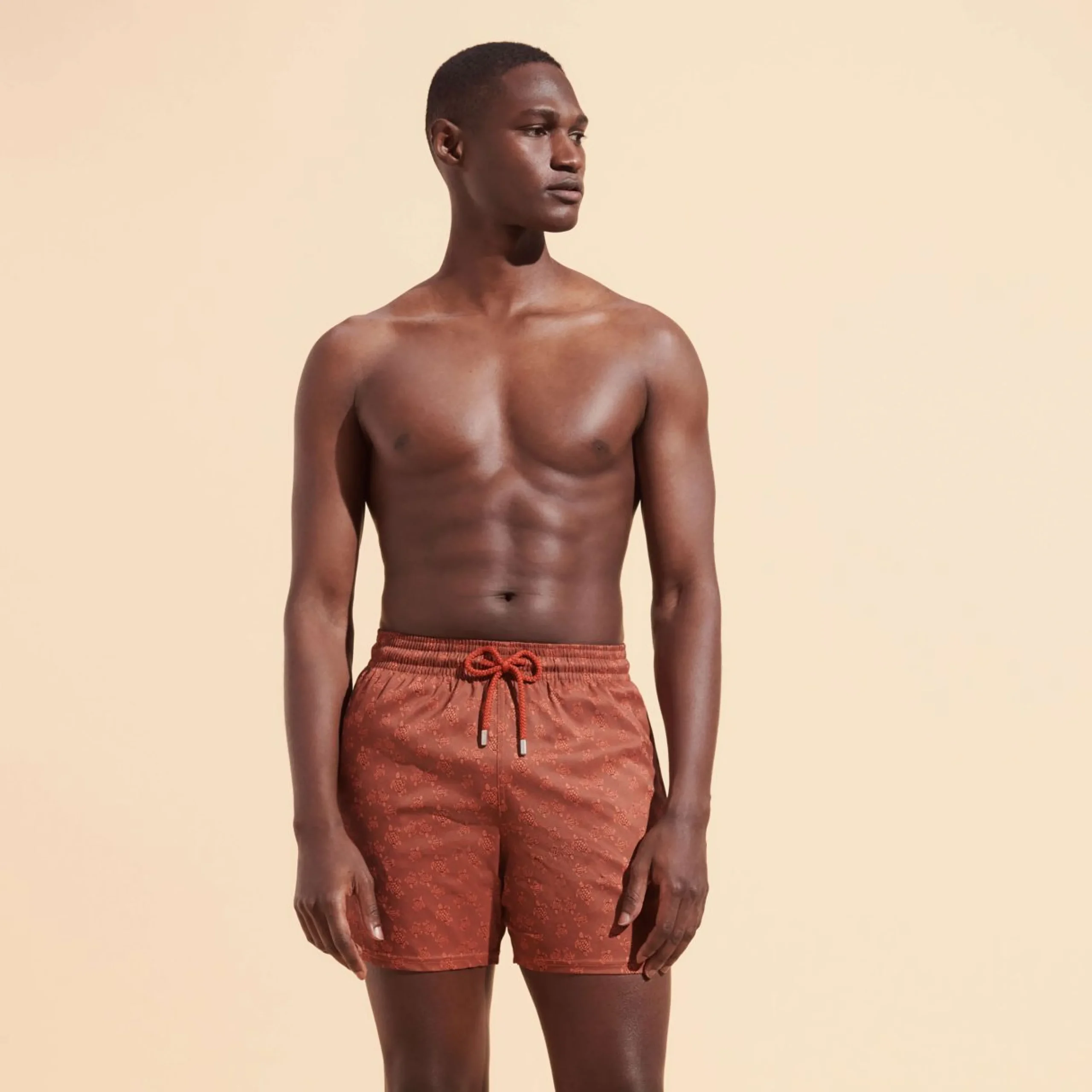 Homme Vilebrequin Le Stretch^Maillot De Bain Court Stretch Homme Jacquard Tortue