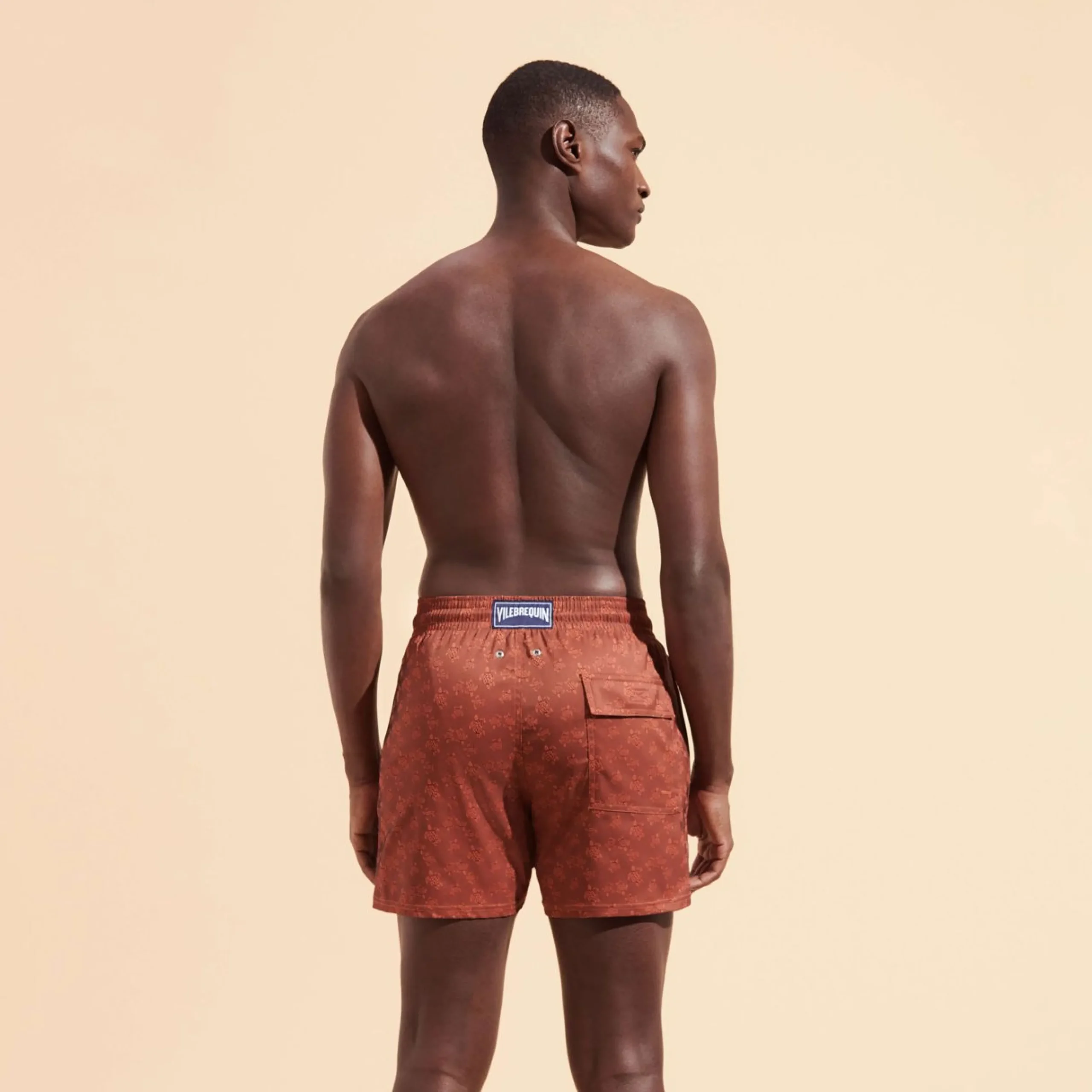 Homme Vilebrequin Le Stretch^Maillot De Bain Court Stretch Homme Jacquard Tortue