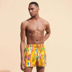Homme Vilebrequin Le Père & Fils^Maillot De Bain Court Stretch Homme Sunny Streets