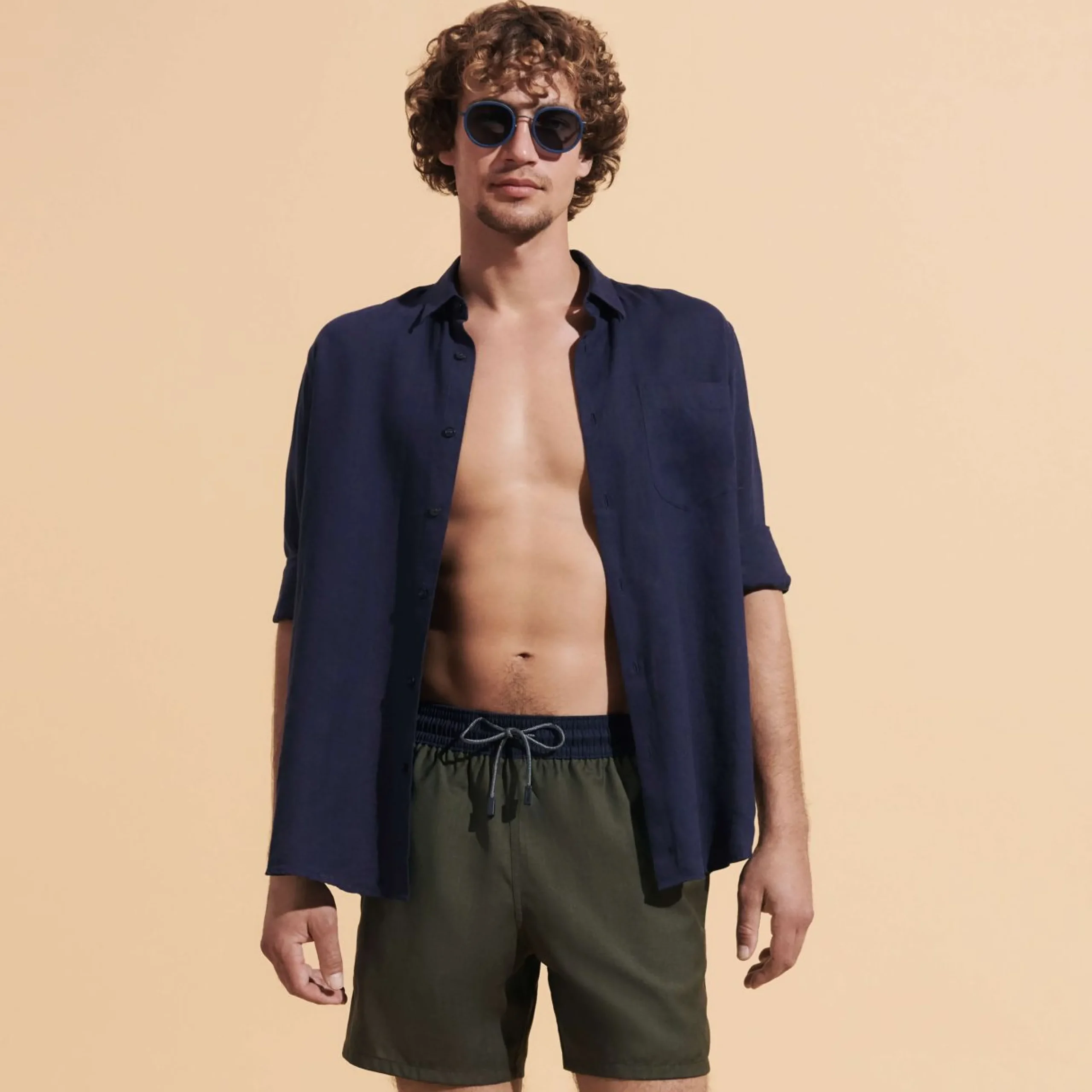 Homme Vilebrequin L'Iconique Moorea^Maillot De Bain En Laine Merinos Homme Bicolore