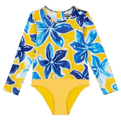 Fille Vilebrequin Une Pièce^Maillot De Bain Fille Anti Uv Fermeture Zippee Raiatea