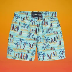 Garçon Vilebrequin Le Stretch^Maillot De Bain Garçon Stretch Palms & Surfs - X The Beach Boys