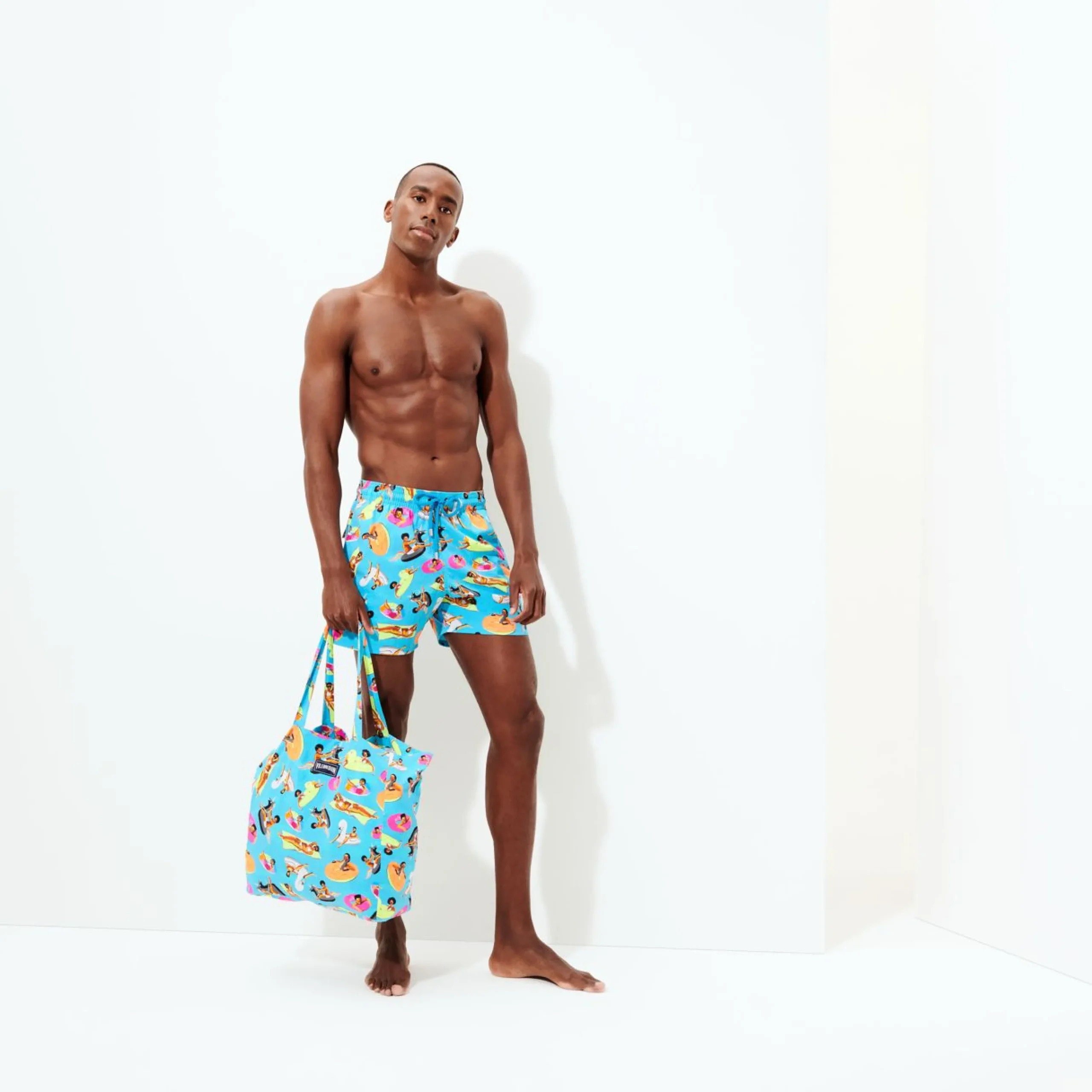 Homme Vilebrequin Le Stretch^Maillot De Bain Homme - X Derrick Adams