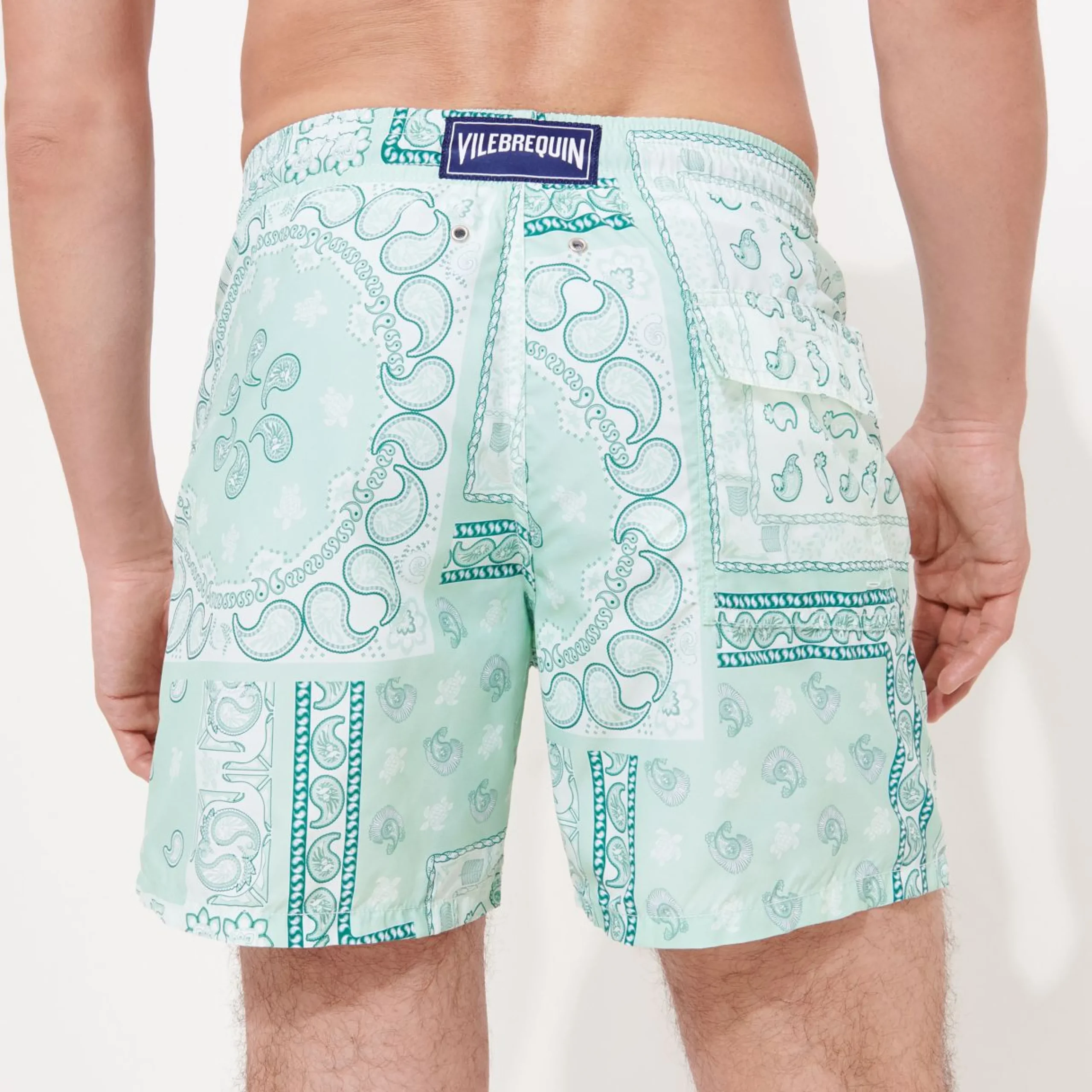 Homme Vilebrequin L'Iconique Moorea^Maillot De Bain Homme Bandana - X Bape® Black
