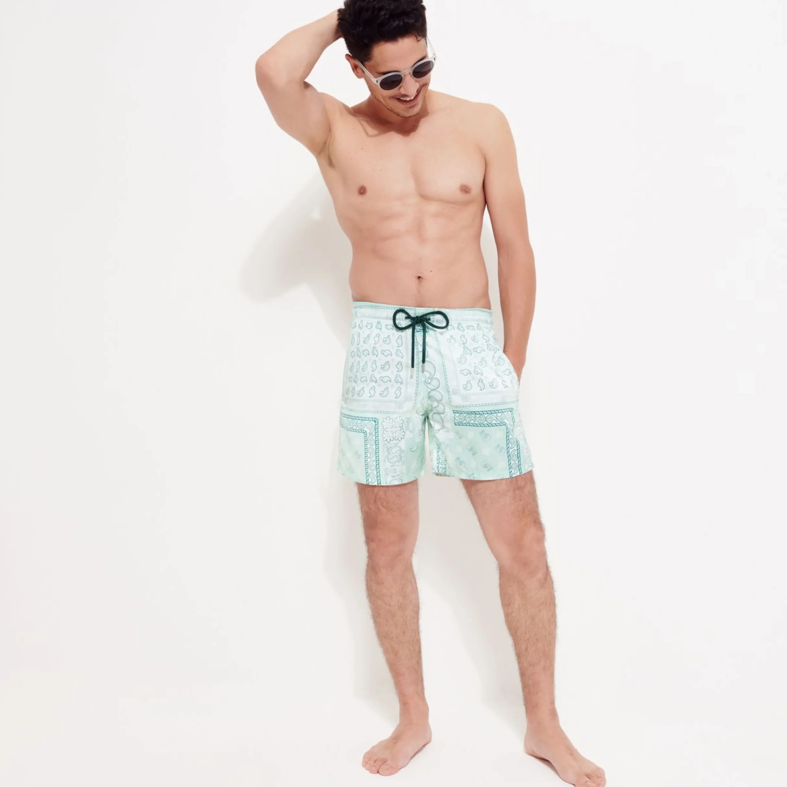 Homme Vilebrequin L'Iconique Moorea^Maillot De Bain Homme Bandana - X Bape® Black