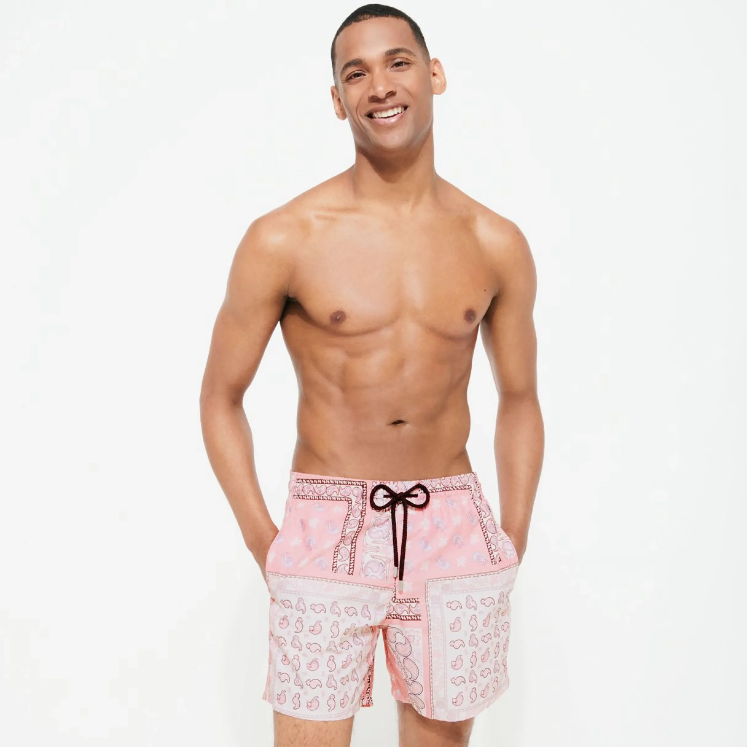 Homme Vilebrequin L'Iconique Moorea^Maillot De Bain Homme Bandana - X Bape® Black