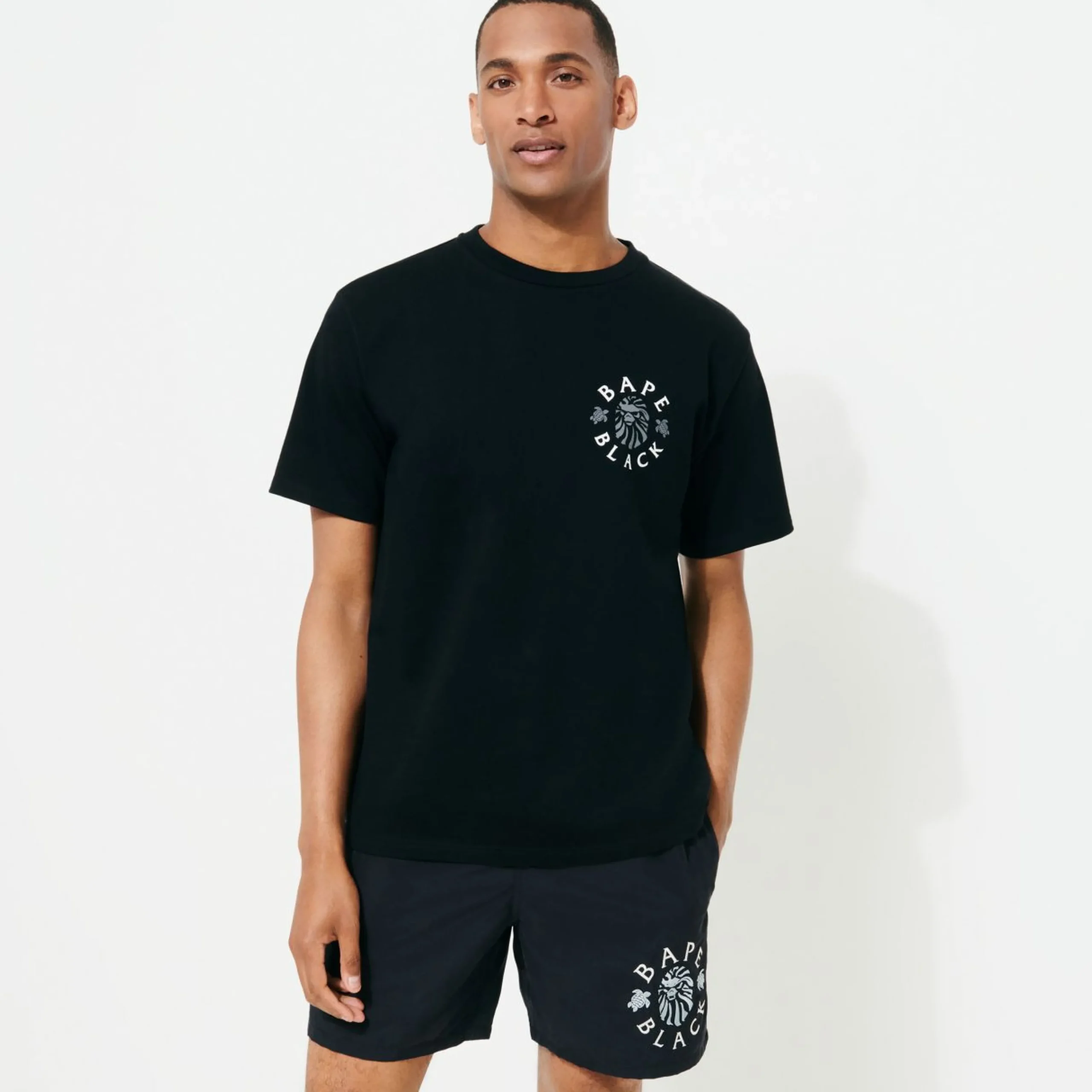 Homme Vilebrequin Le Brodé^Maillot De Bain Homme Brodé Logo - X Bape® Black