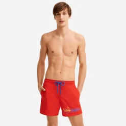Homme Vilebrequin L'Iconique Moorea^Maillot De Bain Homme Brodérie Placee Requin - X Jcc+ - Edition Limitee
