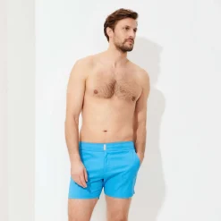 Homme Vilebrequin La Ceinture Plate^Maillot De Bain Homme Court Stretch Ceinture Plate Prince De Galles