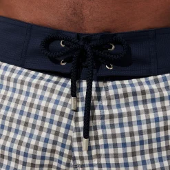 Homme Vilebrequin Le Long^Maillot De Bain Homme En Laine Merinos Carreaux - X The Woolmark Company