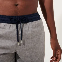 Homme Vilebrequin L'Iconique Moorea^Maillot De Bain Homme En Laine Merinos Super 120'S - X The Woolmark Company