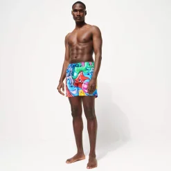 Homme Vilebrequin L'Iconique Moorea^Maillot De Bain Homme Faces In Places - X Kenny Scharf