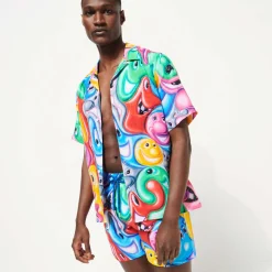 Homme Vilebrequin L'Iconique Moorea^Maillot De Bain Homme Faces In Places - X Kenny Scharf