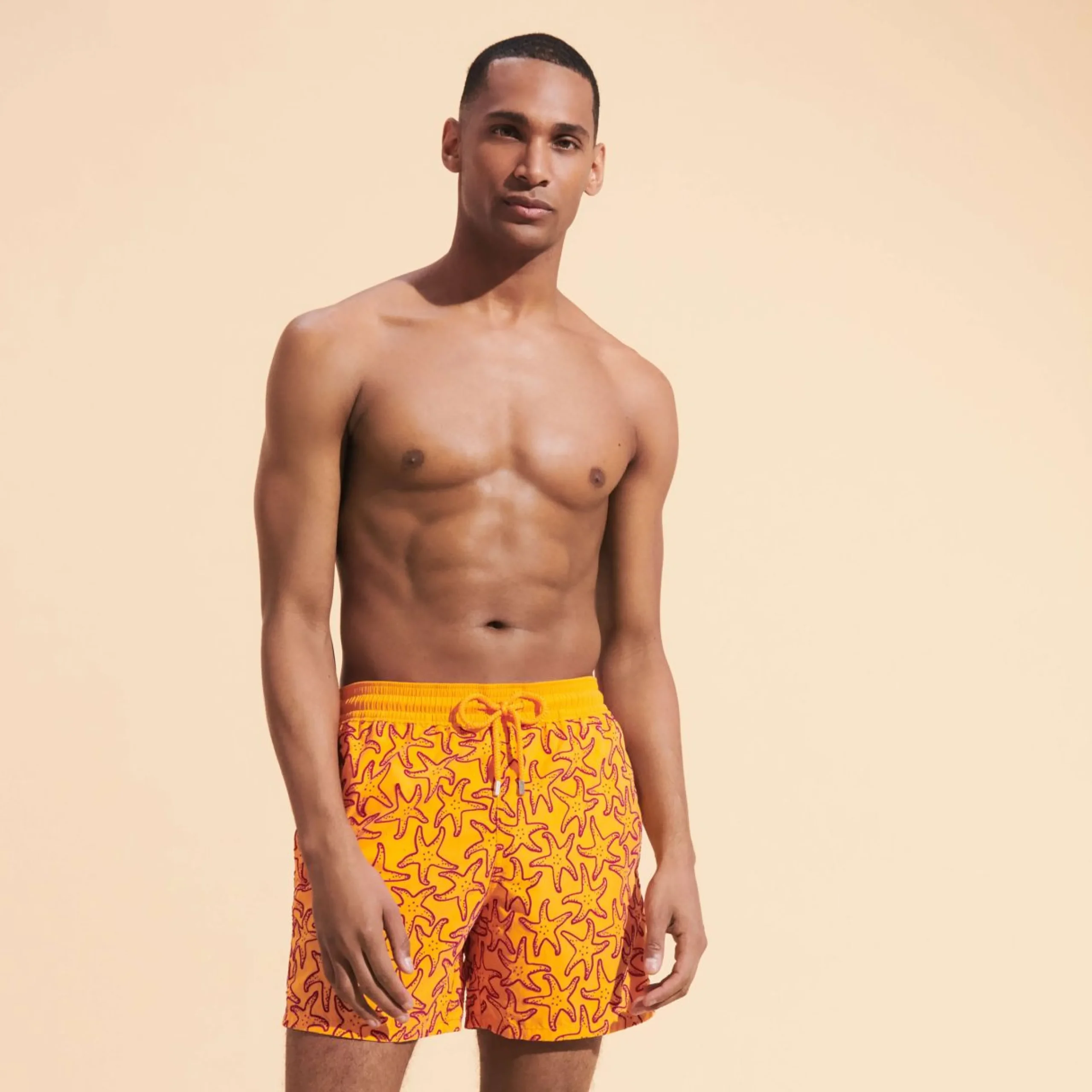 Homme Vilebrequin L'Iconique Moorea^Maillot De Bain Homme Floque Starlettes