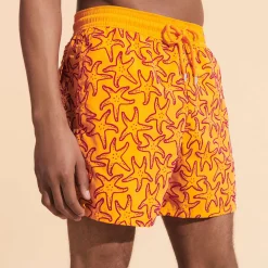 Homme Vilebrequin L'Iconique Moorea^Maillot De Bain Homme Floque Starlettes