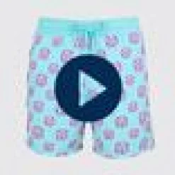 Homme Vilebrequin L'Iconique Moorea^Maillot De Bain Homme Floque Nola - X John M Armleder