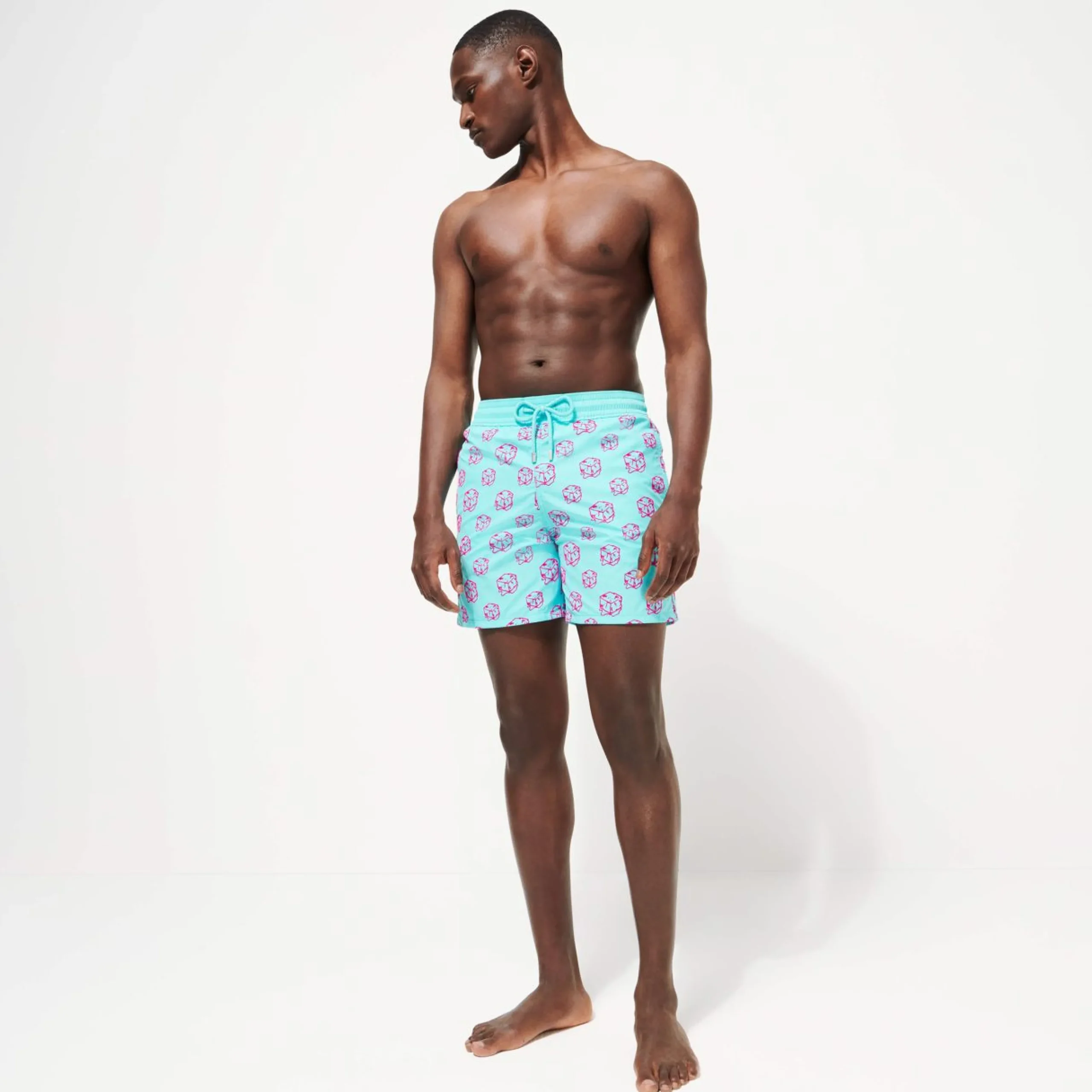Homme Vilebrequin L'Iconique Moorea^Maillot De Bain Homme Floque Nola - X John M Armleder