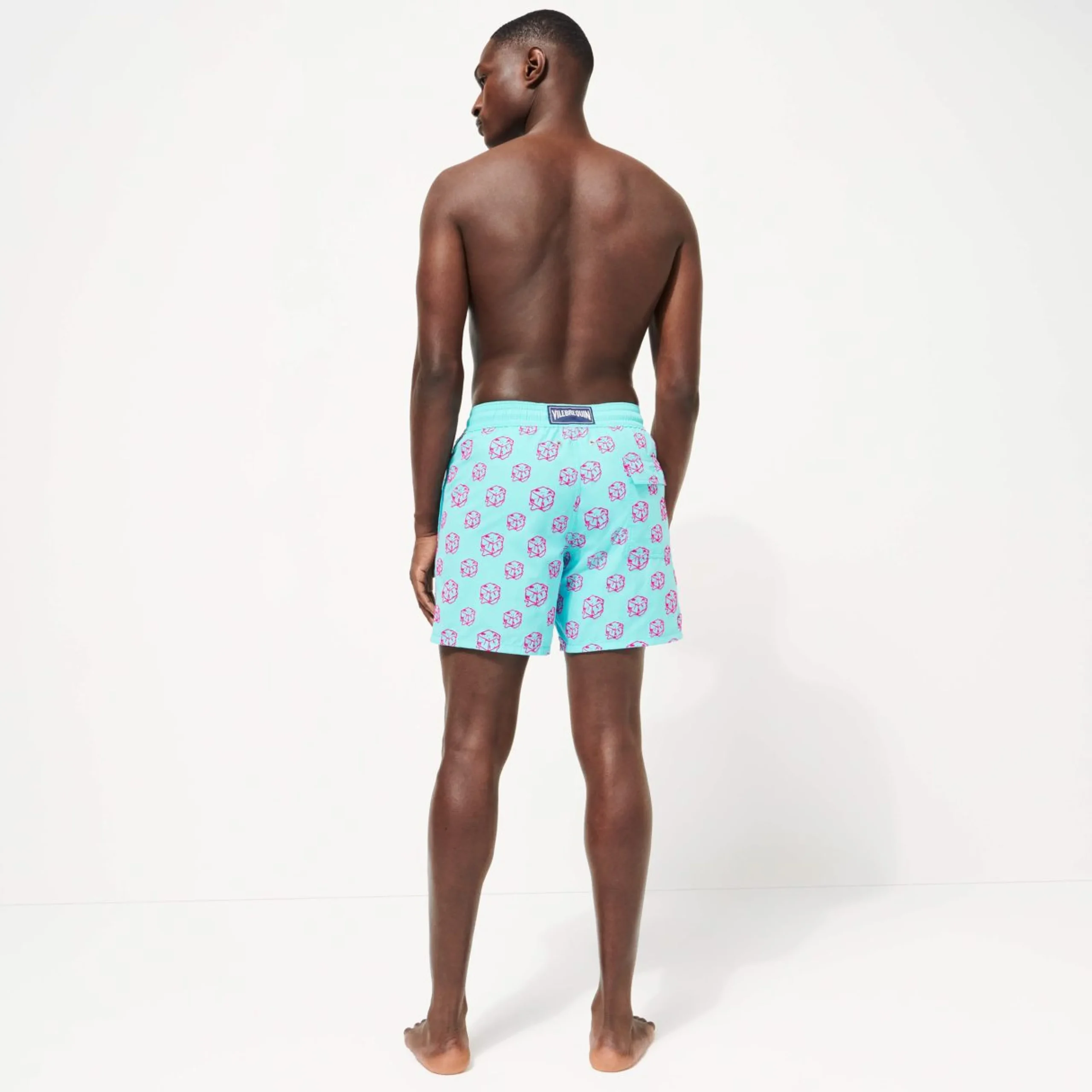 Homme Vilebrequin L'Iconique Moorea^Maillot De Bain Homme Floque Nola - X John M Armleder