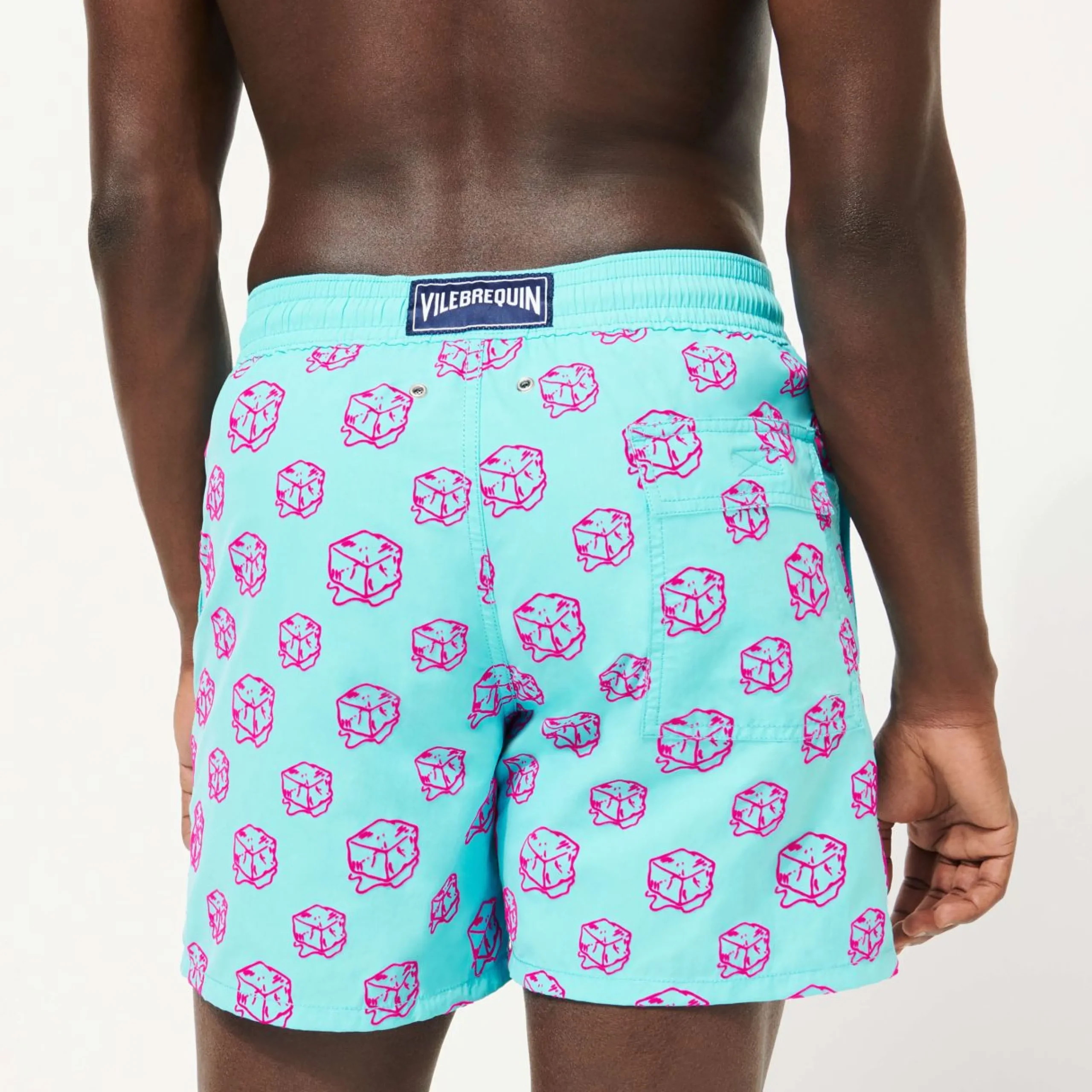 Homme Vilebrequin L'Iconique Moorea^Maillot De Bain Homme Floque Nola - X John M Armleder