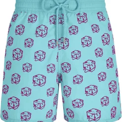 Homme Vilebrequin L'Iconique Moorea^Maillot De Bain Homme Floque Nola - X John M Armleder