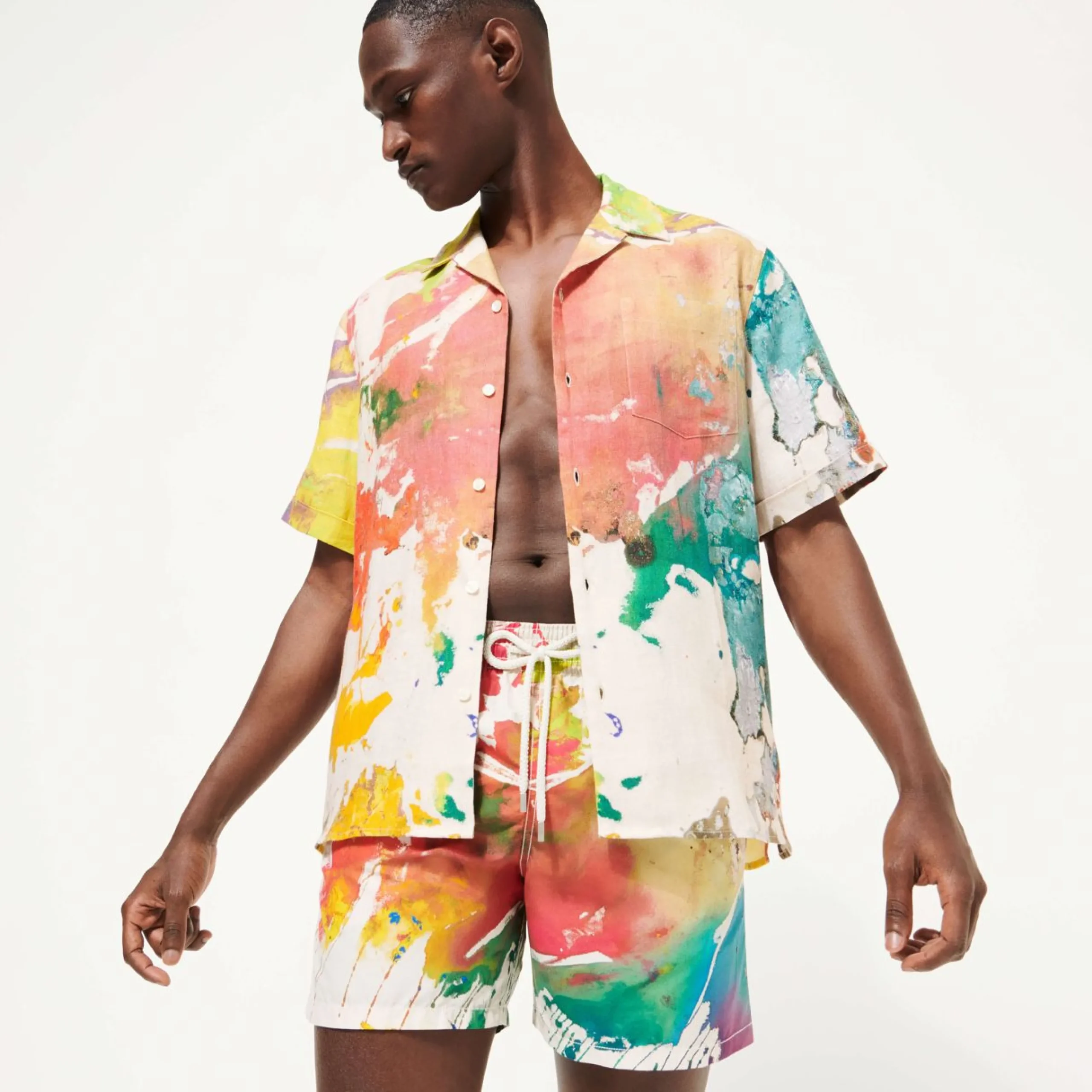 Homme Vilebrequin L'Iconique Moorea^Maillot De Bain Homme Gra - X John M Armleder
