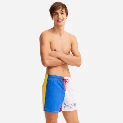 Homme Vilebrequin L'Iconique Moorea^Maillot De Bain Homme Multicolore Brodérie Placee Requin - X Jcc+ - Edition Limitee