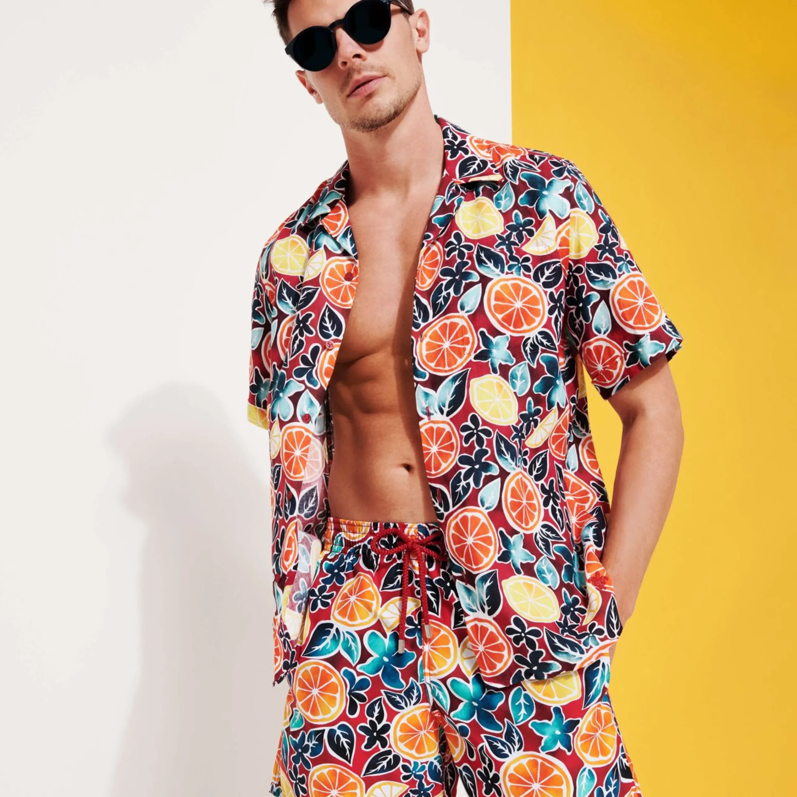 Homme Vilebrequin L'Iconique Moorea^Maillot De Bain Homme Presse Citron