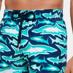 Homme Vilebrequin L'Iconique Moorea^Maillot De Bain Homme Requins 3D