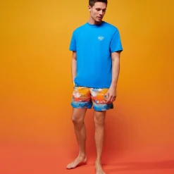 Homme Vilebrequin L'Iconique Moorea^Maillot De Bain Homme Ronde Des Tortues Sunset - X The Beach Boys