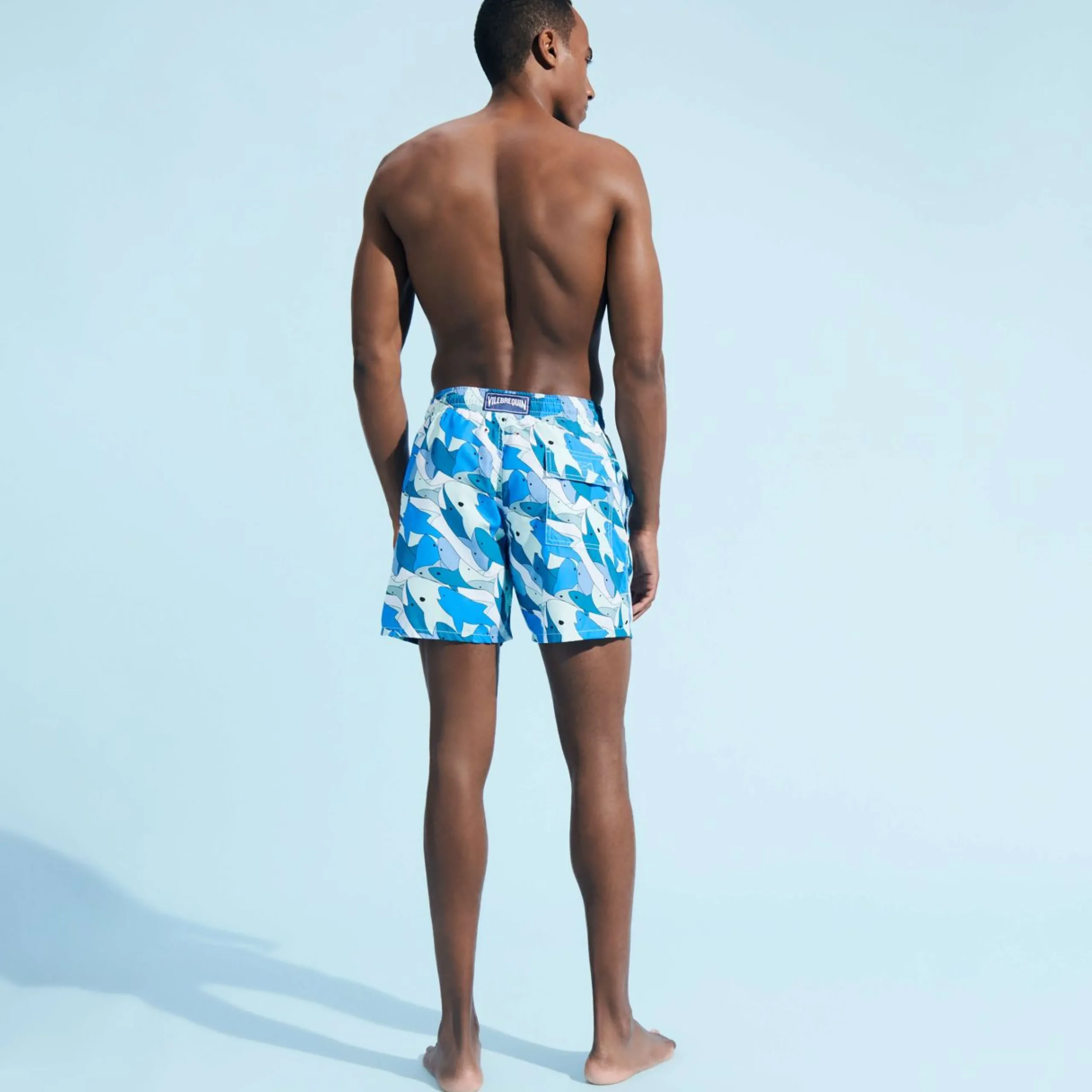 Homme Vilebrequin Le Père & Fils^Maillot De Bain Homme Sharks All Around