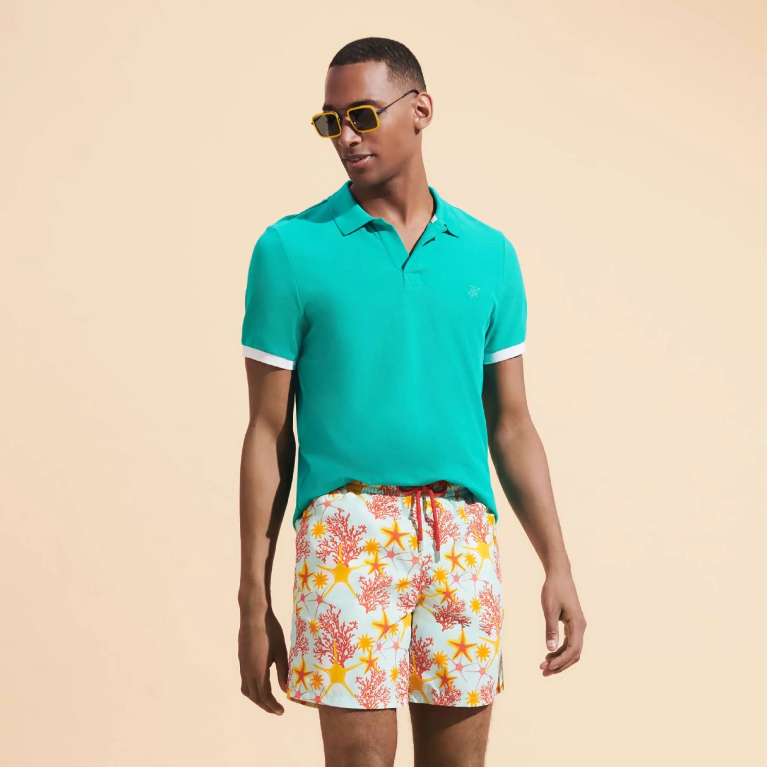 Homme Vilebrequin Le Père & Fils^Maillot De Bain Homme Starlettes & Coraux