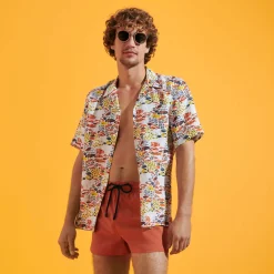 Homme Vilebrequin Le Court^Maillot De Bain Homme Stretch Court Uni