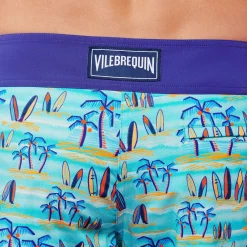 Homme Vilebrequin Le Long^Maillot De Bain Homme Stretch Palms & Surfs - X The Beach Boys
