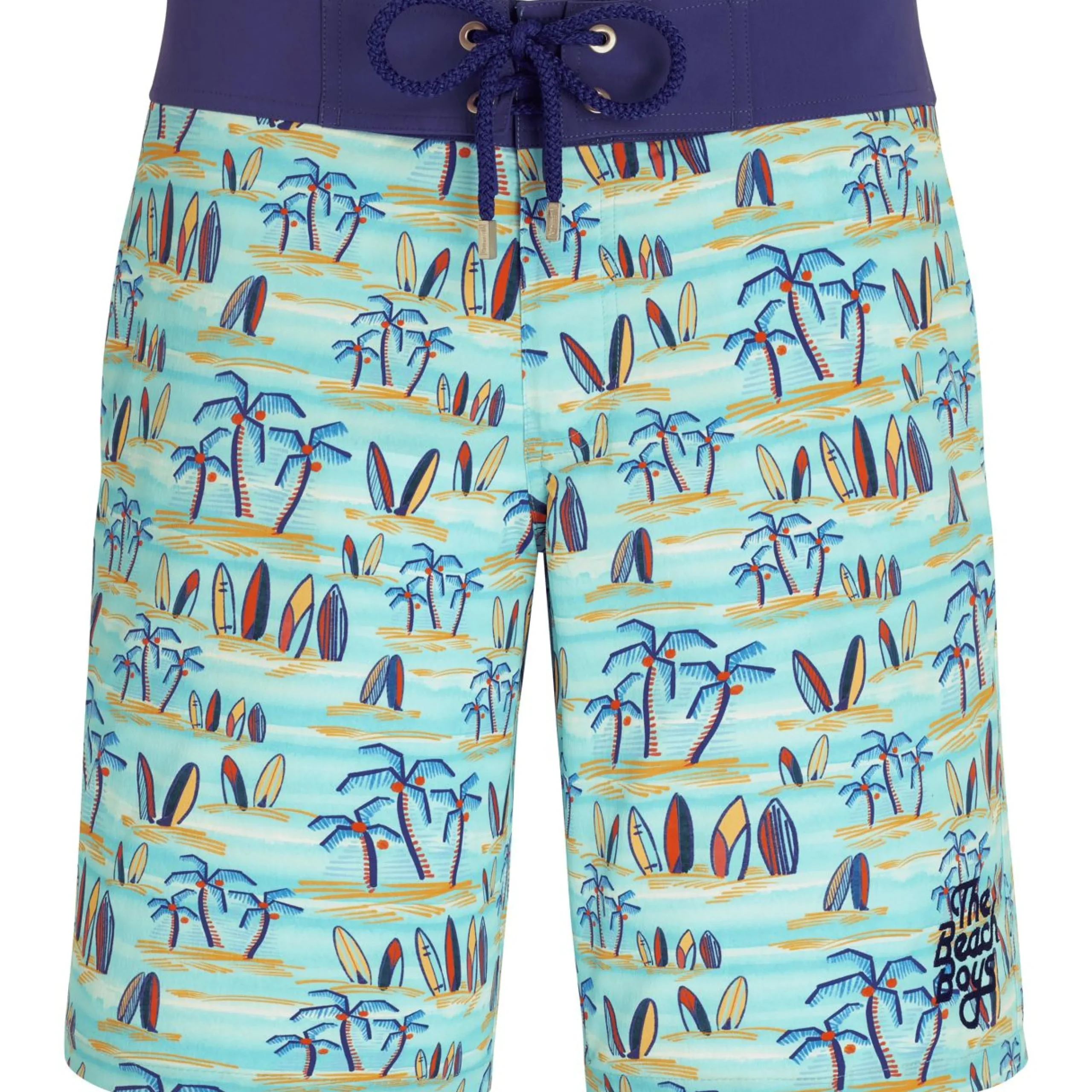 Homme Vilebrequin Le Long^Maillot De Bain Homme Stretch Palms & Surfs - X The Beach Boys
