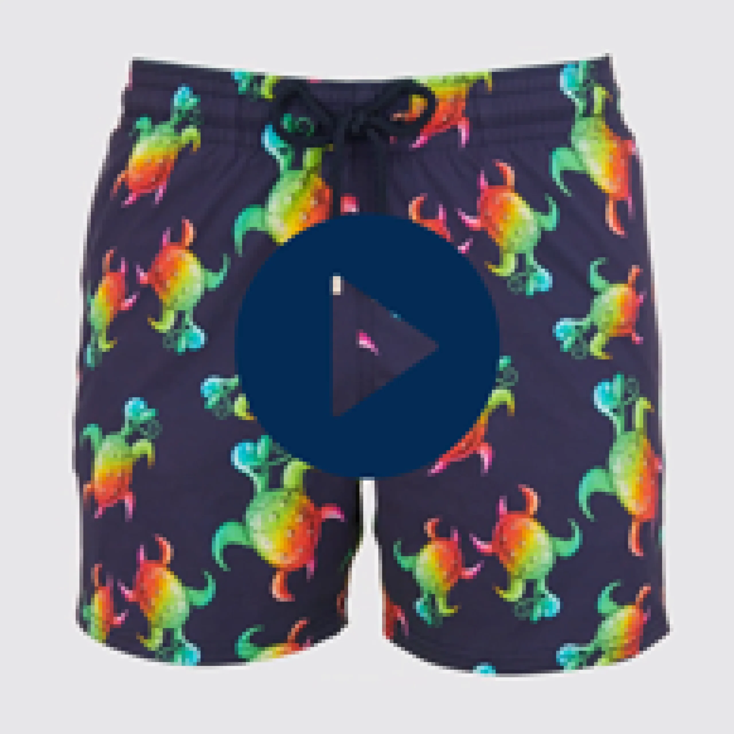 Homme Vilebrequin Le Stretch^Maillot De Bain Homme Stretch Tortues Rainbow Multicolor - X Kenny Scharf